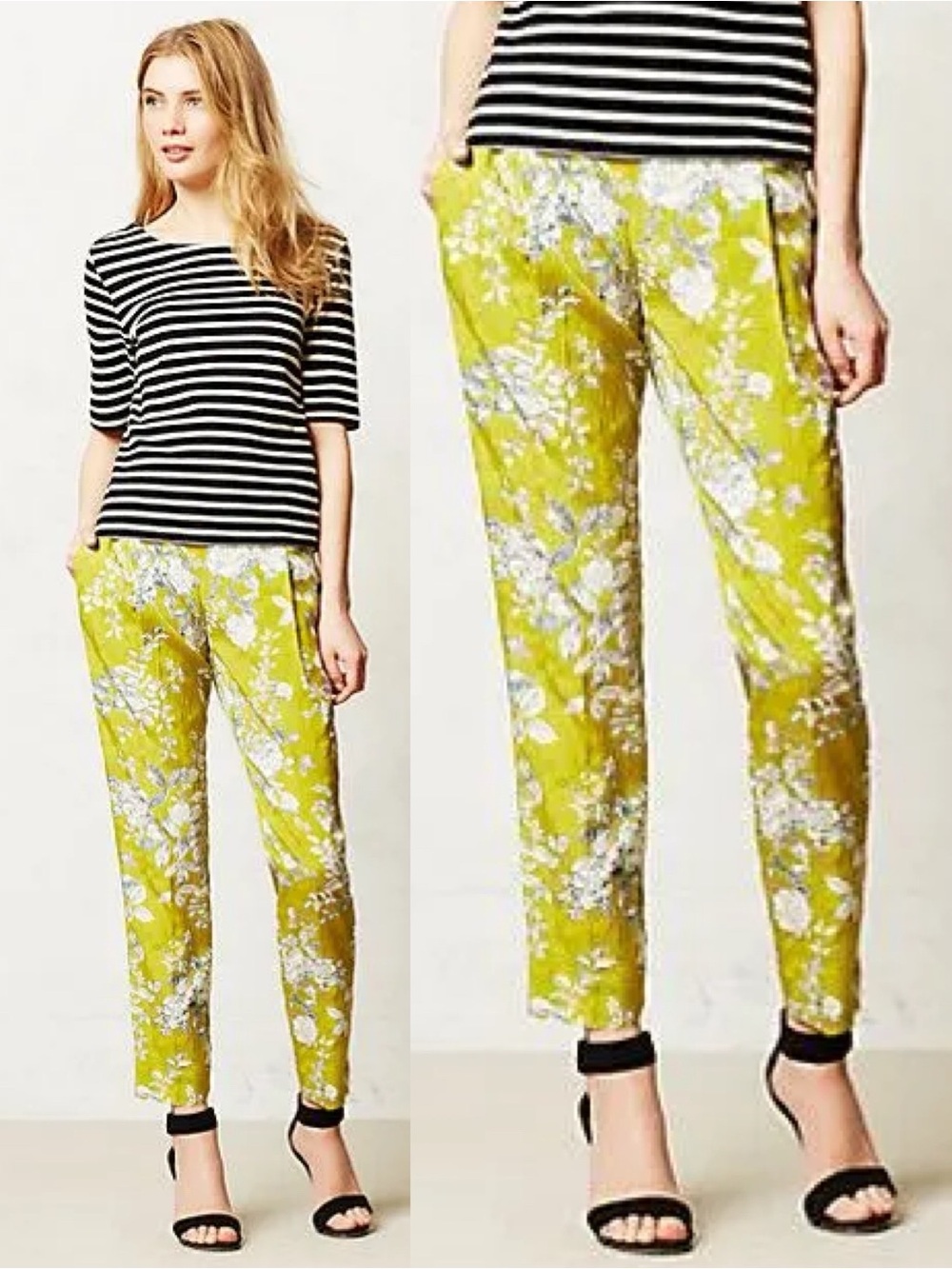 Anthropologie Elevenses Floral Pants